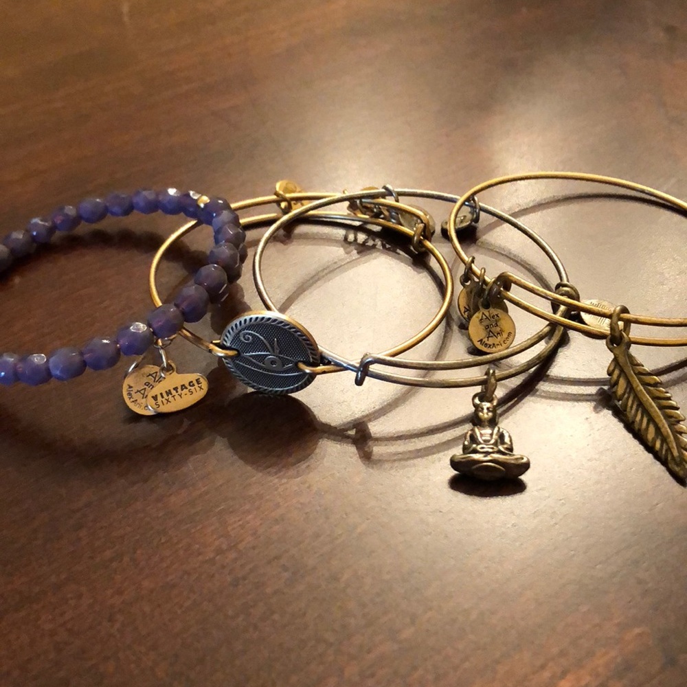 Alex and Ani (set of 4)